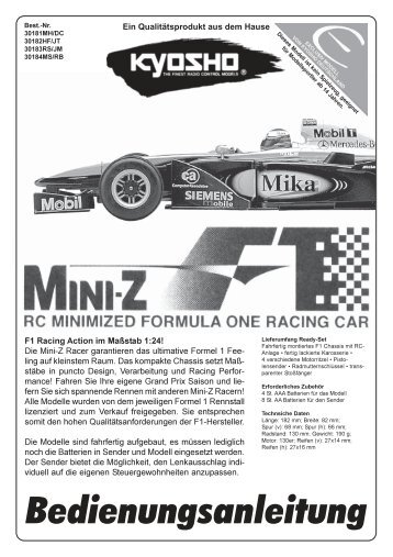 Bauanleitung - Mini-Z Race Club