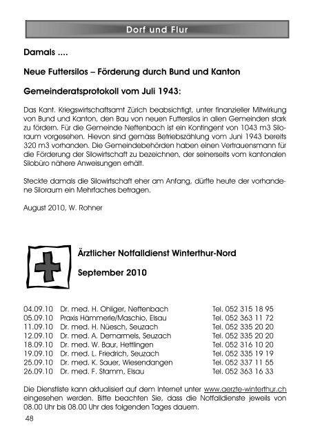 Neftenbach Aesch Hünikon Riet - Gemeinde Neftenbach