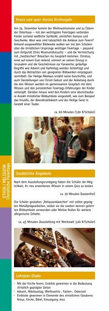 Programm Grundschule-Hort - Grassi Museum