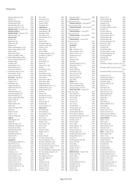 The RHS Plant Finder 2012 - 2013 Plants with year last listed