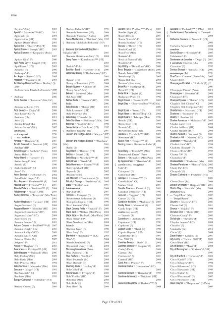 The RHS Plant Finder 2012 - 2013 Plants with year last listed