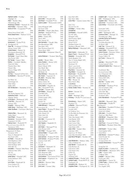 The RHS Plant Finder 2012 - 2013 Plants with year last listed