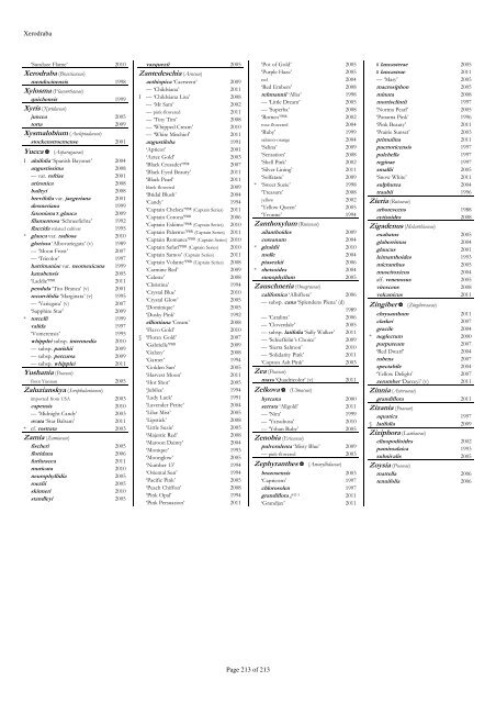 The RHS Plant Finder 2012 - 2013 Plants with year last listed