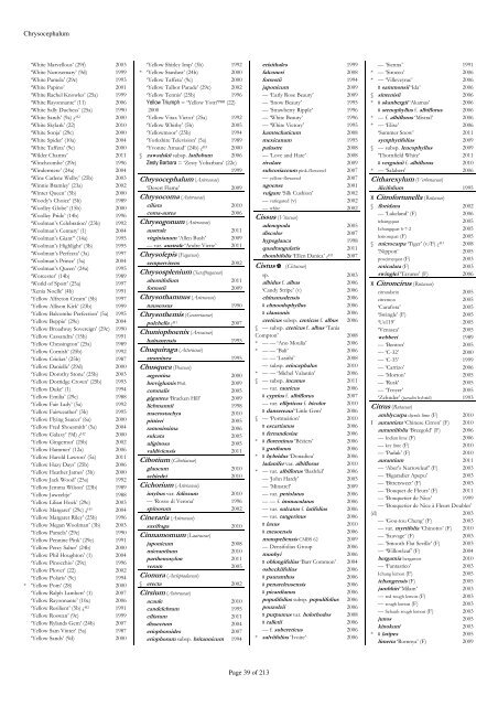 The RHS Plant Finder 2012 - 2013 Plants with year last listed