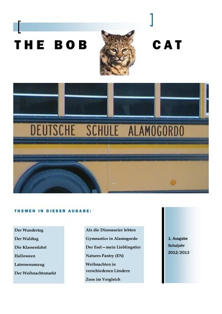 Neueste Ausgabe Vom Januar 2013 Deutsche Schule Alamogordo