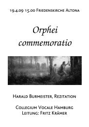 Orphei commemoratio - Fritz Krämer