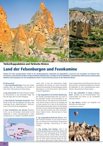 Land der Felsenburgen und Feenkamine - Travelcms.de