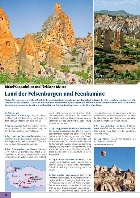 Land der Felsenburgen und Feenkamine - Travelcms.de