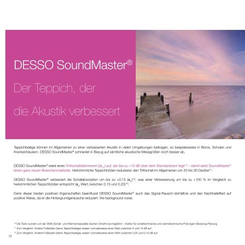 DESSO SoundMaster® Der Teppich, der die Akustik verbessert