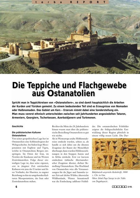 Die Teppiche und Flachgewebe aus Ostanatolien - Sov-et.ch