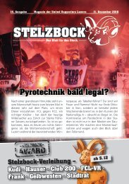 Der Stelzbock - Das Blatt für den Block», 14 - United Supporters ...