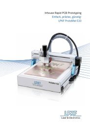 LPKF ProtoMat E33 - LPKF Laser & Electronics AG