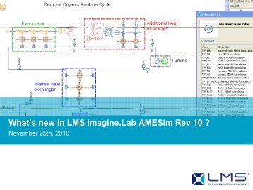 What's new in LMS Imagine.Lab AMESim Rev 10 ? - LMS France