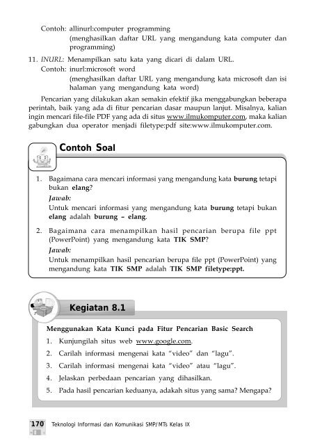 Contoh Soal - Buku Sekolah Elektronik