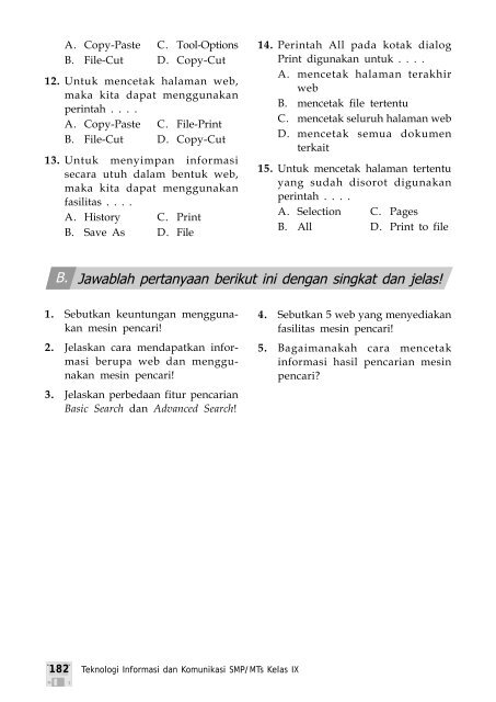 Contoh Soal - Buku Sekolah Elektronik