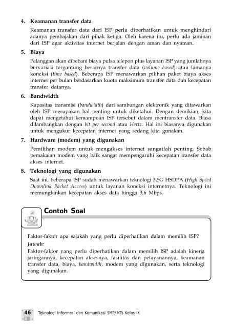 Contoh Soal - Buku Sekolah Elektronik