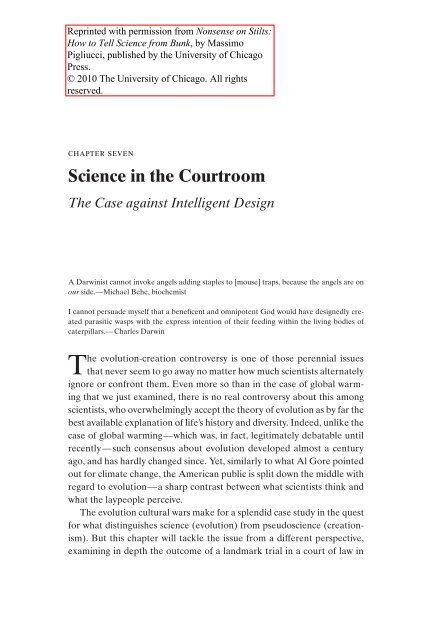 Nonsense on Stilts: How to Tell Science from Bunk - National Center ...