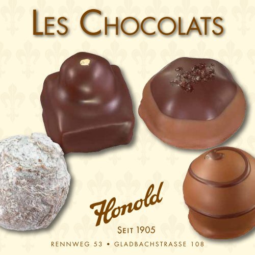 LES CHOCOLATS - Honold, La Confiserie