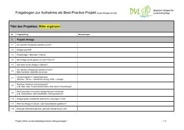 Praxisbeispiel - Erfassungsbogen, pdf - Deutscher Verband für ...