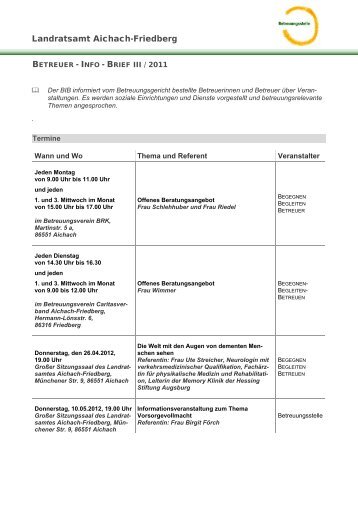 Landratsamt Aichach-Friedberg - Landkreis Aichach Friedberg