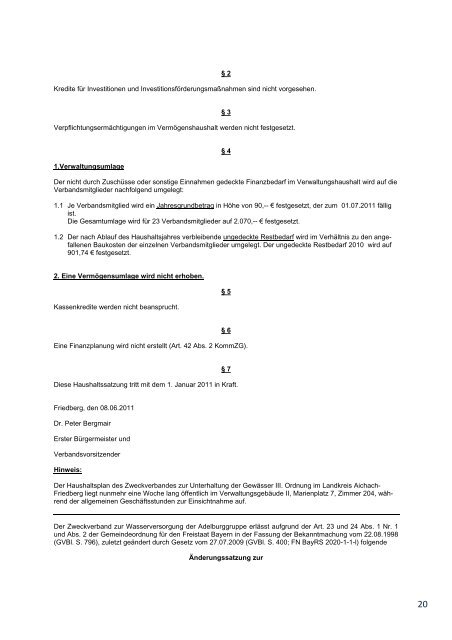 AMTSBLATT - Landkreis Aichach Friedberg