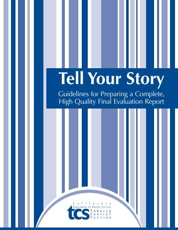 Tell Your Story - California Department of Public Health