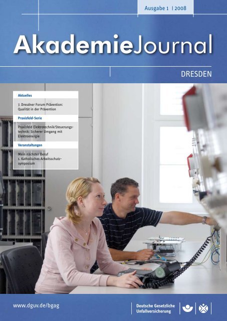 Ausgabe 1/2008 als PDF - Deutsche Gesetzliche Unfallversicherung