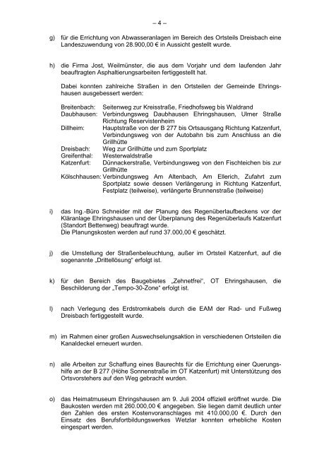 Protokollarchiv 14WP - Ehringshausen