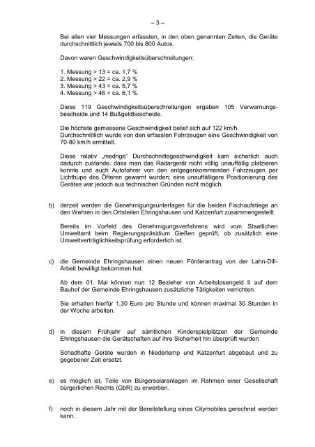 Protokollarchiv 14WP - Ehringshausen