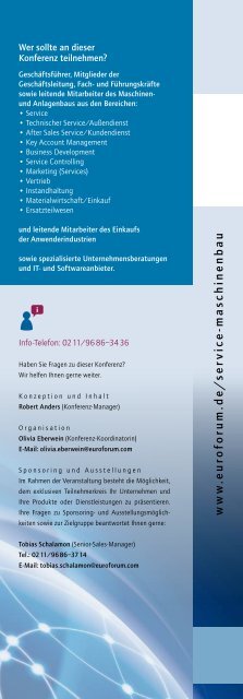 Service im Maschinen- und Anlagenbau - Burkardt, Peters & Partner