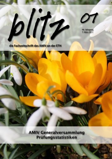 AMIV Generalversammlung Prüfungsstatistiken - amiv blitz - ETH ...