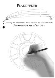 Pladdfeder SoSe 2011 - Fachschaft Maschinenbau - Technische ...