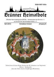 Heft 2 - der Brünner Heimatbote - Die Stadt Brünn