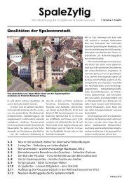 Ausgabe 1 (7 Jahrgang) / Februar bis Mai 2013 - IG Spalenvorstadt