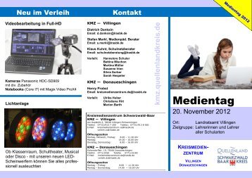 KMZ-INFO-Medientag 2012 - Schwarzwald-Baar-Kreis