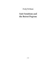 Anti-Semitism and the Beirut Pogrom - The Anarchist Library