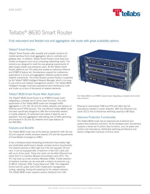 Tellabs 8630 Smart Router