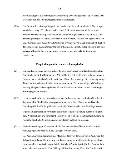 Jahresbericht 2002 - Landesrechnungshof Mecklenburg-Vorpommern