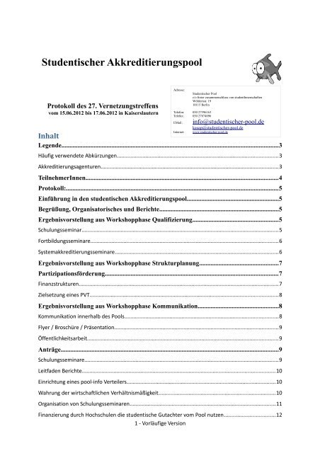 PDF-Datei, ~178 kB - Studentischer Akkreditierungspool