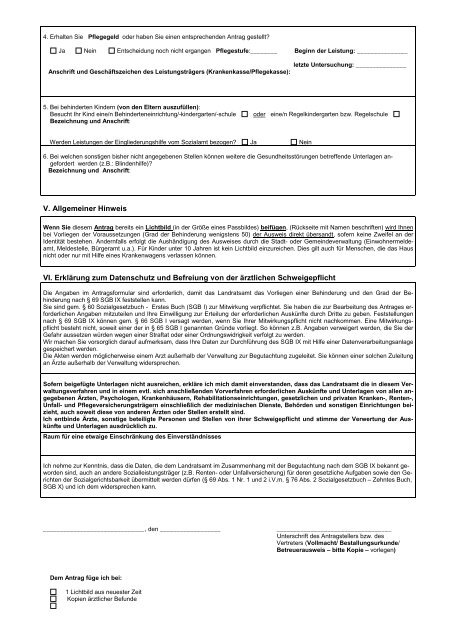 Antrag Auf Neufeststellung Der Behinderung 4. Erhalten Sie Pflegegel