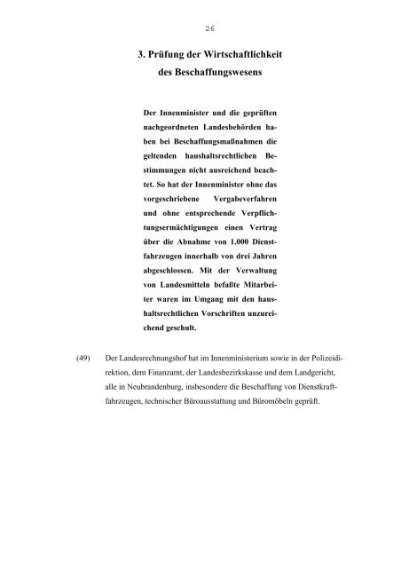 jahresbericht 1993 - Landesrechnungshof Mecklenburg-Vorpommern