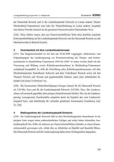 UNTERRICHTUNG - Landesrechnungshof Mecklenburg-Vorpommern
