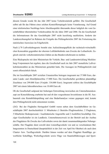 UNTERRICHTUNG - Landesrechnungshof Mecklenburg-Vorpommern