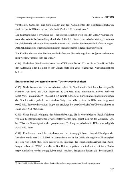 UNTERRICHTUNG - Landesrechnungshof Mecklenburg-Vorpommern