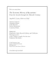 The Economic History of Byzantium - Dumbarton Oaks