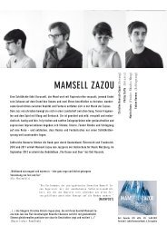 MAMSELL ZAZOU - U.K. Musikpromotion