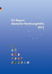 EU-Report 2012 deutscher RechnungshÃ¶fe - Landesrechnungshof ...