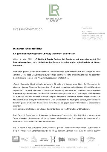 Dokument herunterladen - LR Health & Beauty Systems