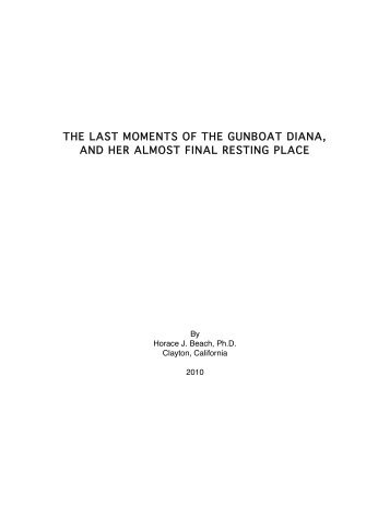 The last moments of the Gunboat Diana - Young-Sanders Center ...