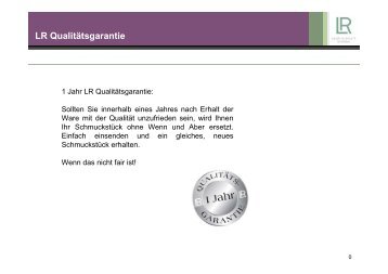 LR Qualitätsgarantie -  LR Health & Beauty Systems